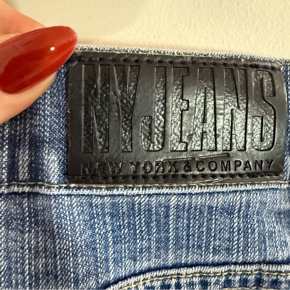 New York and Company Blue Denim Boyfriend Jeans Size 14 with 29” inseam - Picture 5 of 6